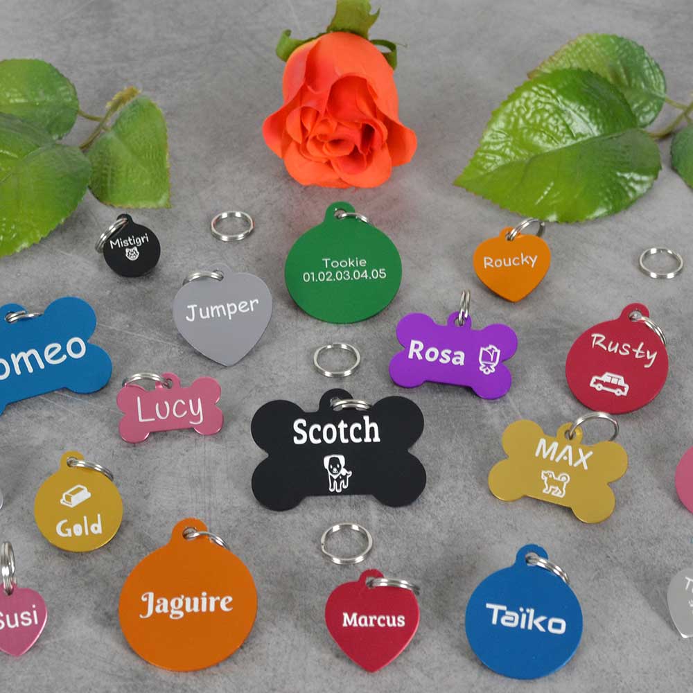 Hundetegn af høj kvalitet i aluminium